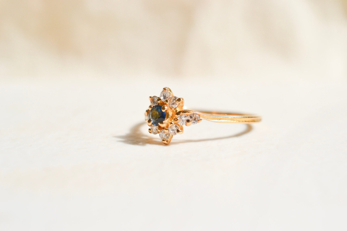 Marguerite Vintage Saphir Diamants