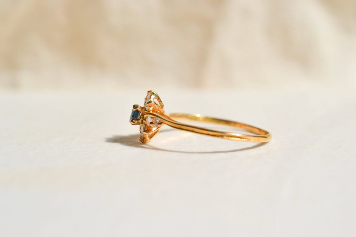 Marguerite Vintage Saphir Diamants