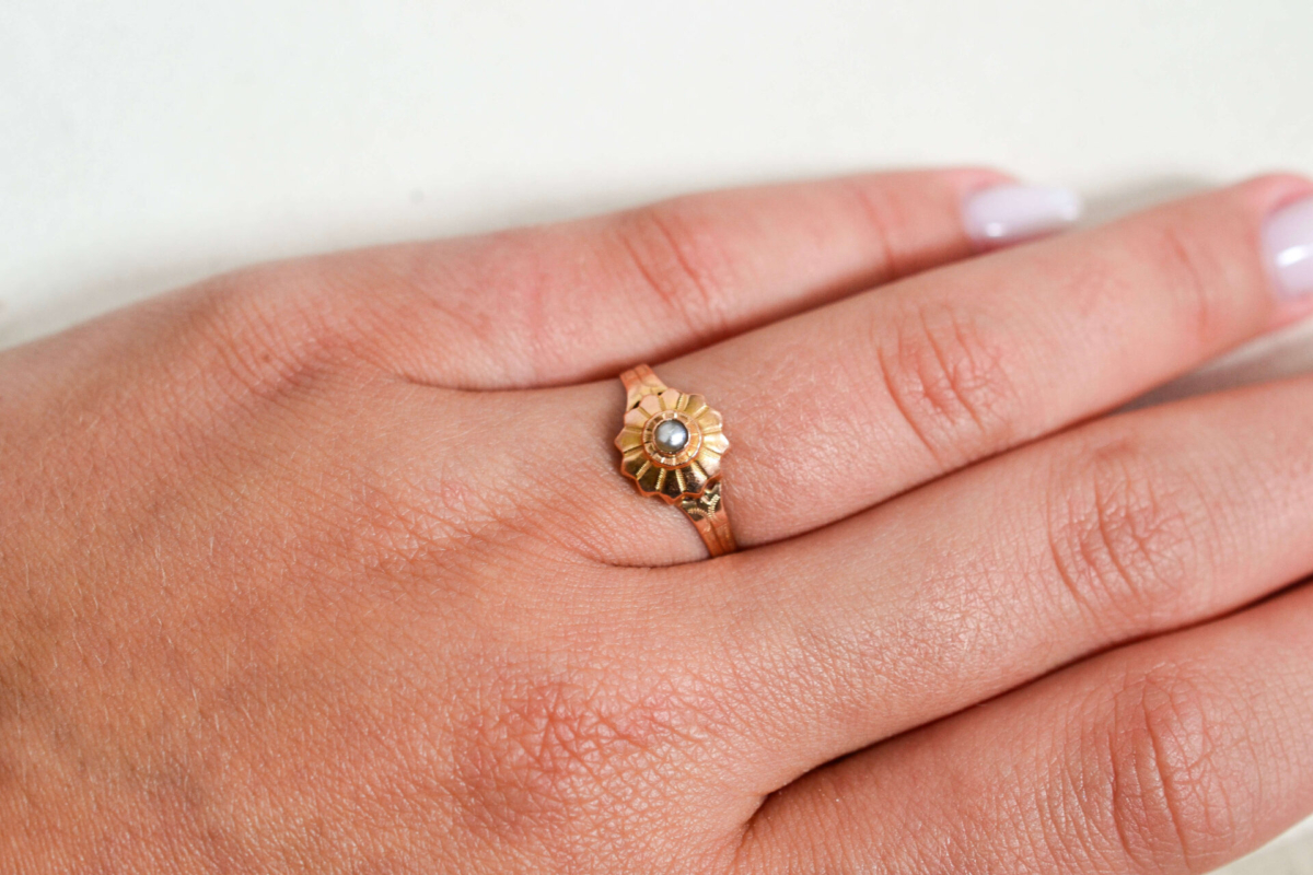 Bague ronde Perle