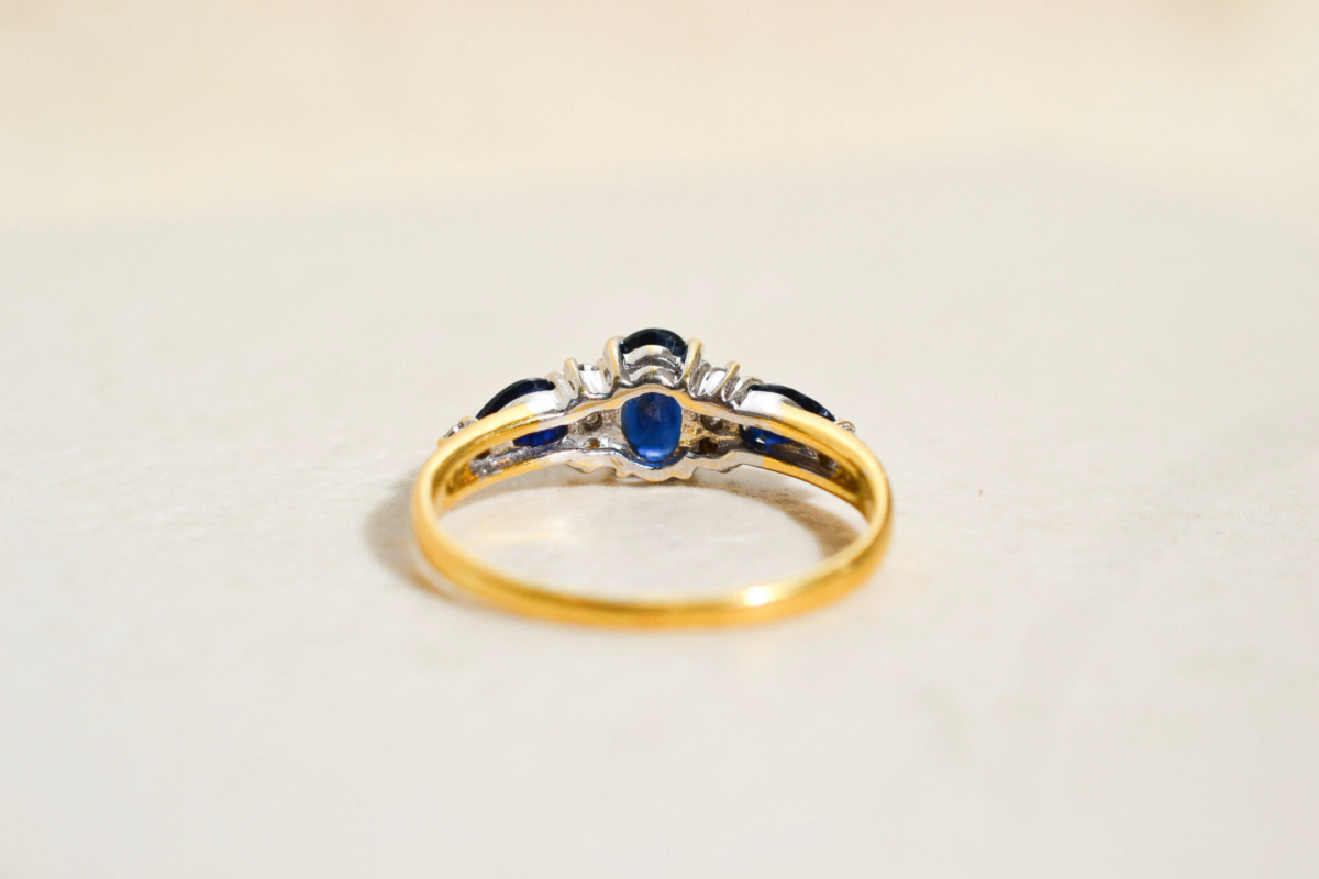 Bague trio Saphir Diamants