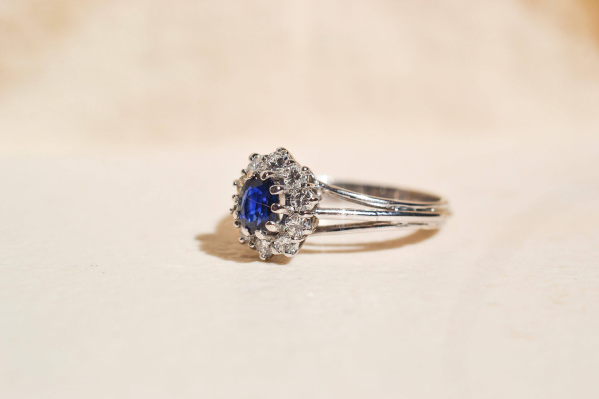 Marguerite Saphir Diamants & Or blanc